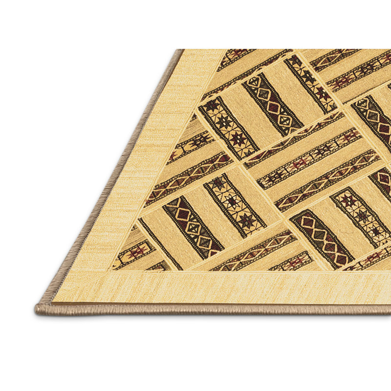 Washable Southwestern Indoor Rug, Rectangle 6' x 9'