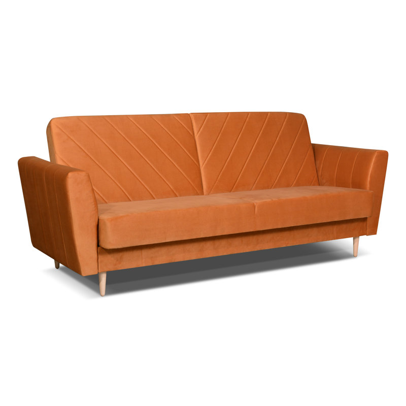 Copan 3 Seater Sofa Bed, Gold Orange