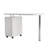 Withamsville Stainless Steel Writing Desk