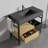 Noven 36" Farmhouse Style Modular Vanity With Metal Frame-120243234