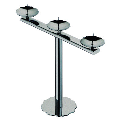 Dolce Vita 9.6'' H Stainless Steel (18/10) Dining Room Candelabra