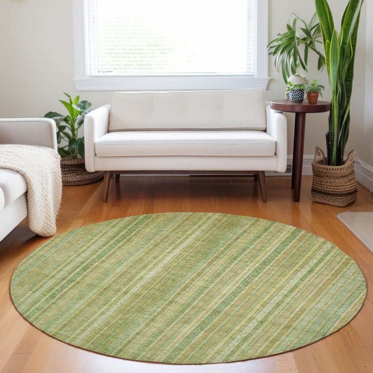 Machine Washable Indoor/Outdoor Claudian ACN1655 Aloe Rug
