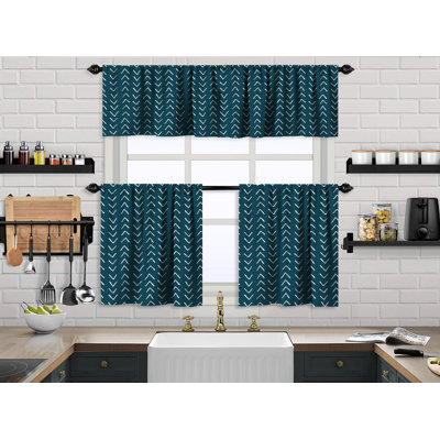 Cantonnière et rideau de cuisine Boho Design