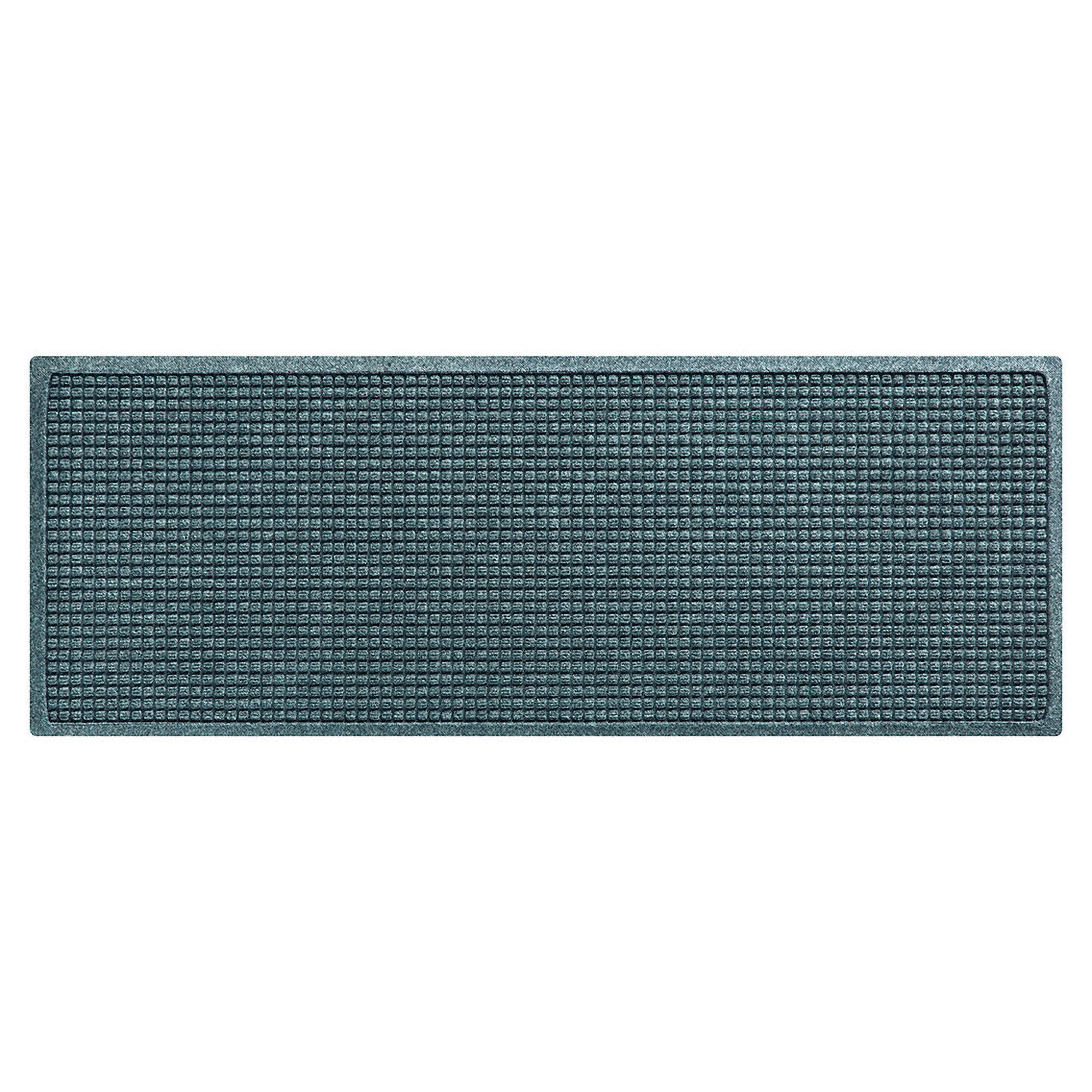 WaterHog Squares Indoor Outdoor Door Mat, Bluestone, Rectangle 1'10" x 5'