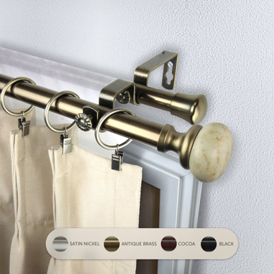 Steel Adjustable Double Curtain Rod