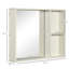 Armoire à pharmacie murale avec miroir et rangement, conception compacte pour les salles de bain et les salles de lavage modernes.