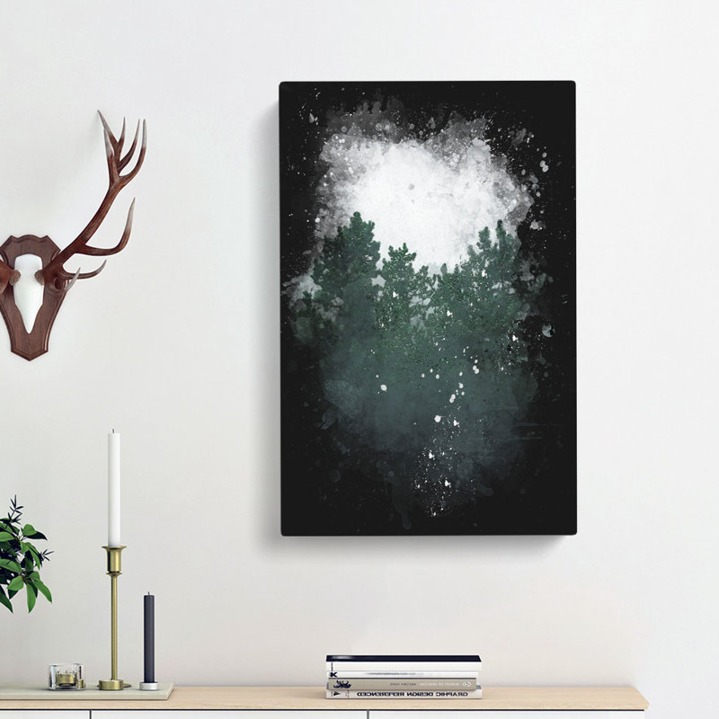 Snowing upon the Trees - Wall Art, 91cm H x 60cm W x 3cm D, Wrapped Canvas