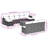  Outdoor Sofa Set Grey-59582501-59582503