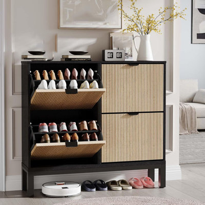 24 Pair Shoe Storage Cabinet