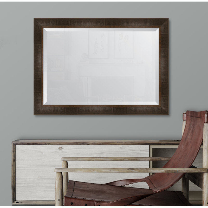 Gullion Wall Mirror, 46" H x 36" W, Espresso