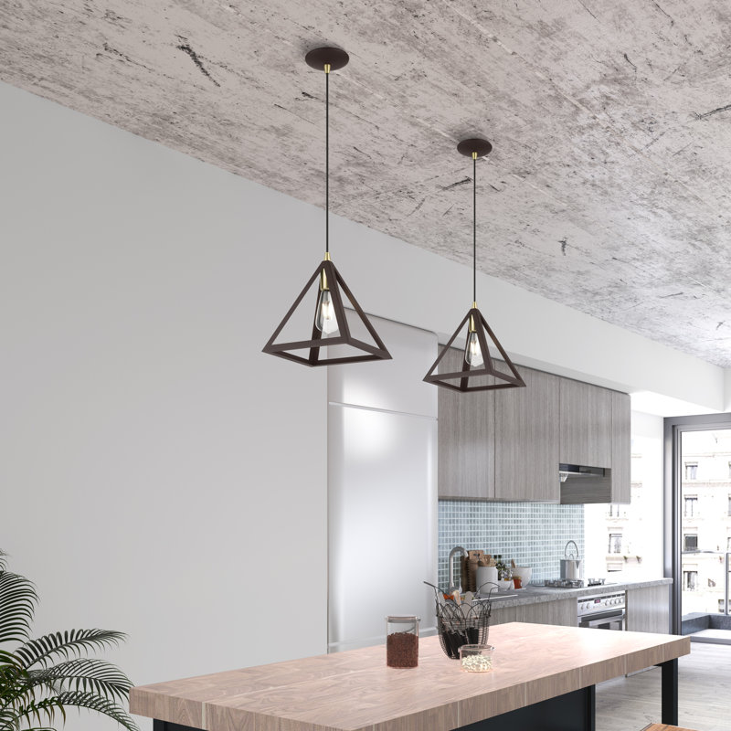 Dheclan 1 - Light Pendant, Bronze, Bronze/Antique Brass
