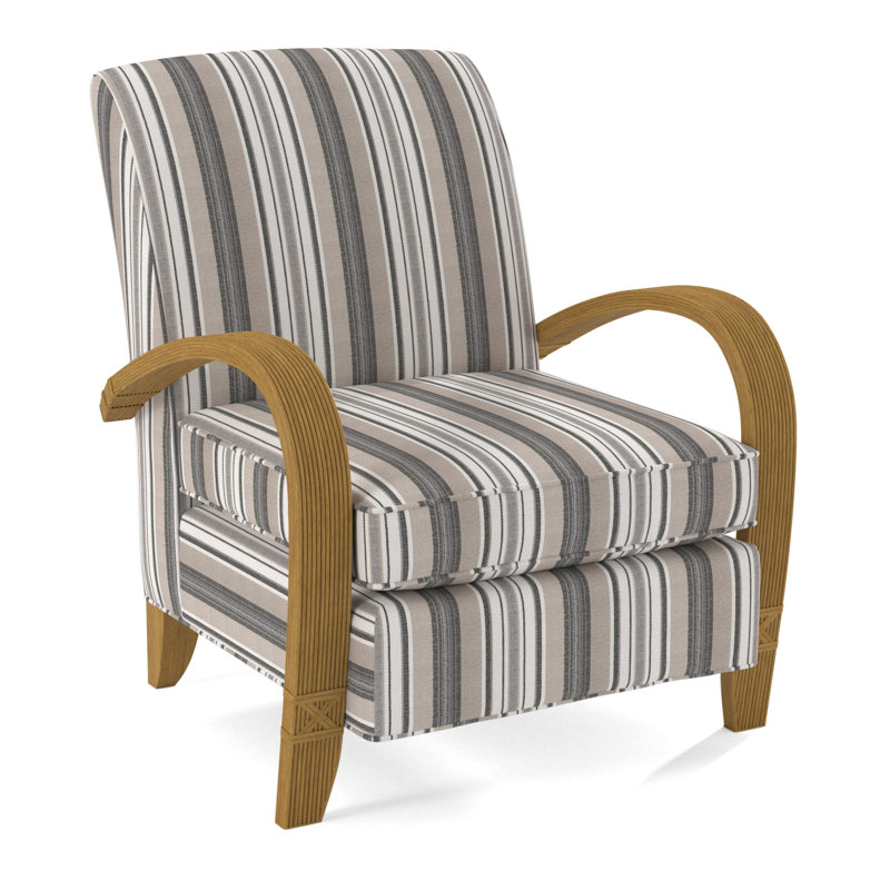 Vero Armchair, Honey, White Performance Fabric; 0851-94