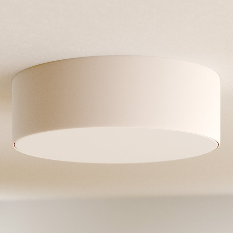 Coello PC Cotton Flush Mount, Cream