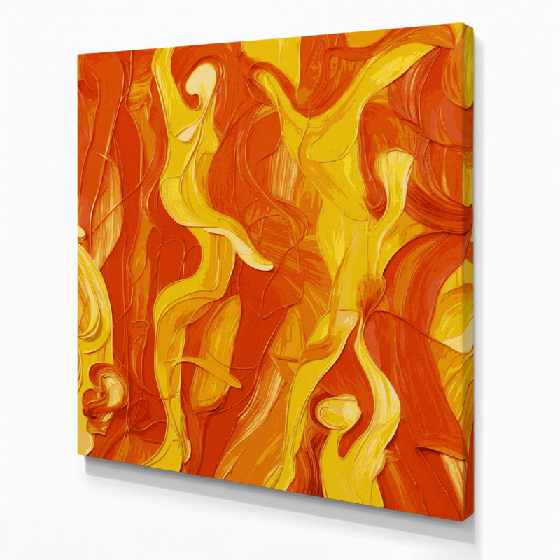 Abstrait art figuratif sur toile brun 75, H 12 po x l 12 po