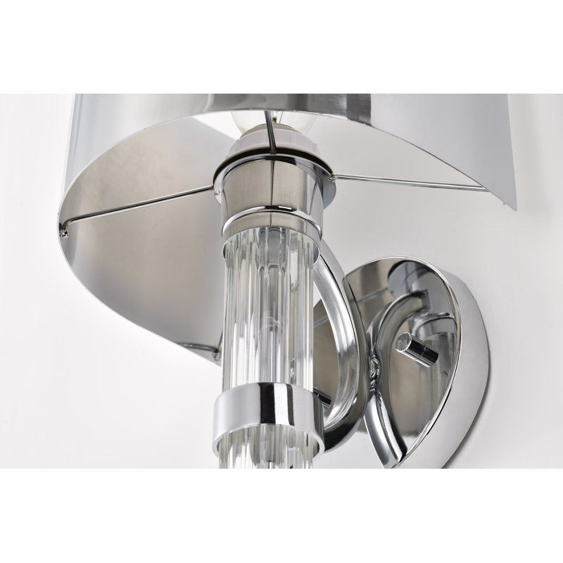 Dimmable Bath Sconce, Polished Nickel