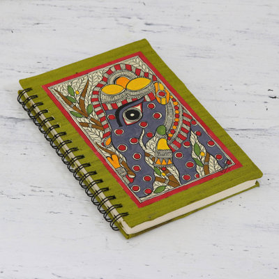 Novica Exuberant Elephant And Handmade Paper Journal