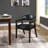 Color R-Shaped Arm Barrel Dining Chair (Set of 3)-103180789