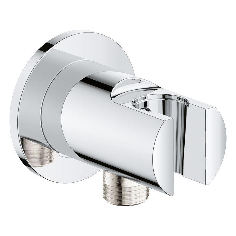 Tempesta Wall Union with Hand Shower Holder, Chrome