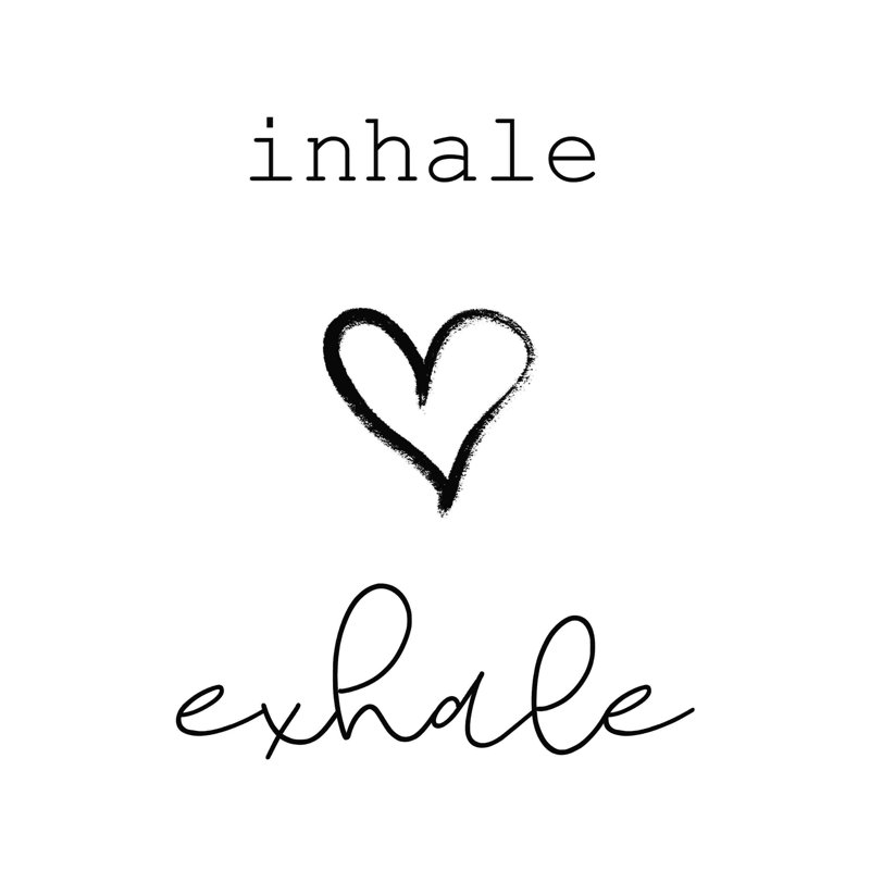 « Inhale » « Exhale », H 12 po x l 12 po