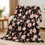 Jeté à imprimé floral, couverture en molleton doux et moelleux pour canapé, chambre à coucher, salon, décoration intérieure-134396262