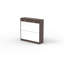 Armoire à chaussures avec 2 tiroirs à miroir