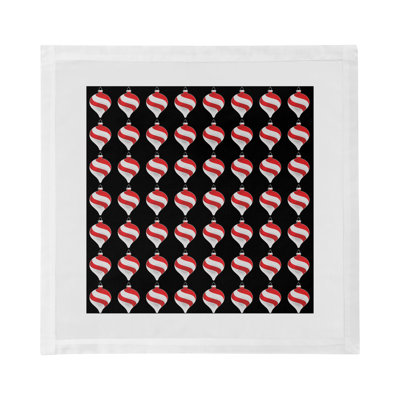 Xmas Ornament Cotton Sateen Dinner Napkins