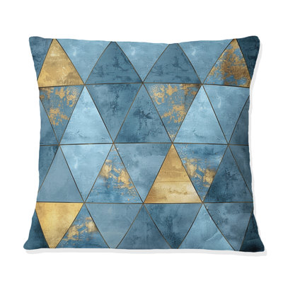 Triangle Glam II - Glam Throw Pillow
