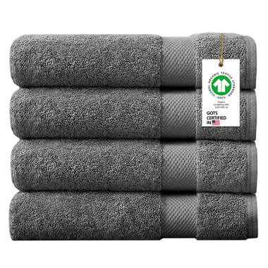 A1 Home Collections 100% Organic Cotton Bath Mat 900 GSM Plush Feather Touch Quick Dry Bath Mat, GOTS Certified, Oeko-Tex Green Certified, Organic