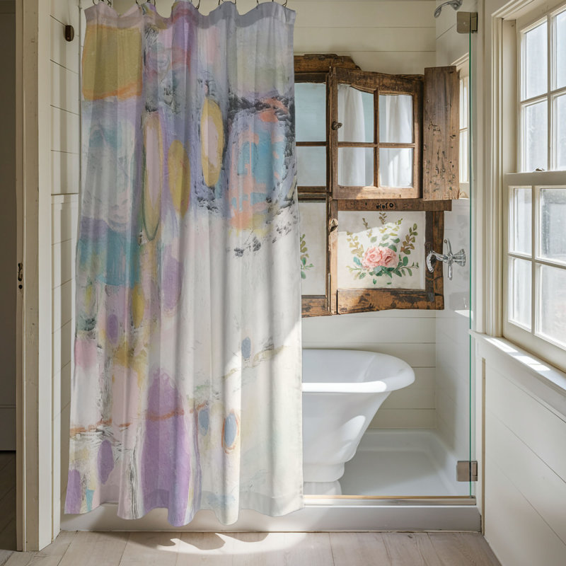 Rideau de douche Foranti, H 74 po x l 71 po