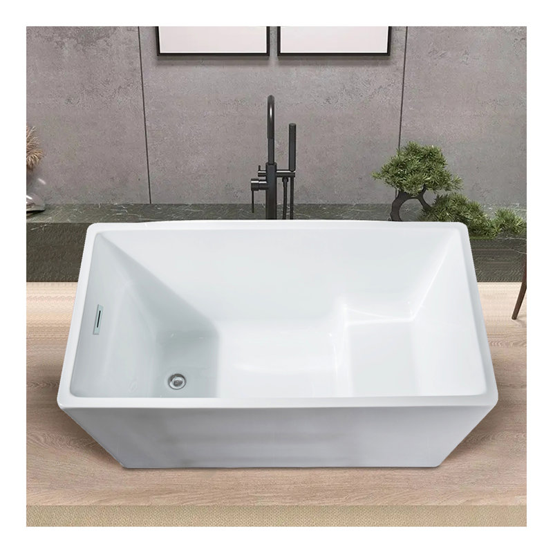 Baignoire de trempage autoportante en acrylique Flatbottom