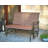 Sutapa Patio Glider Bench - Outdoor Rocking Loveseat with Sturdy Frame and Brown PVC-coated polyester Seats