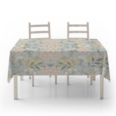 Durable Tablecloth, 50% Cotton / 50% Polyester, 55.1 x 118.1 inches | Machine Washable at 86°F, Tumble Dryer Safe, Ironable | Perfect for Dining Room, Parties & Everyday Use, Elegant Design & Easy Care