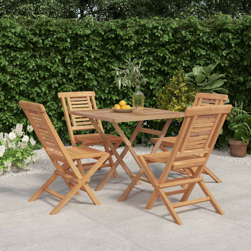 Melbeta 4 - Person Teak Patio Dining Set with Square Table