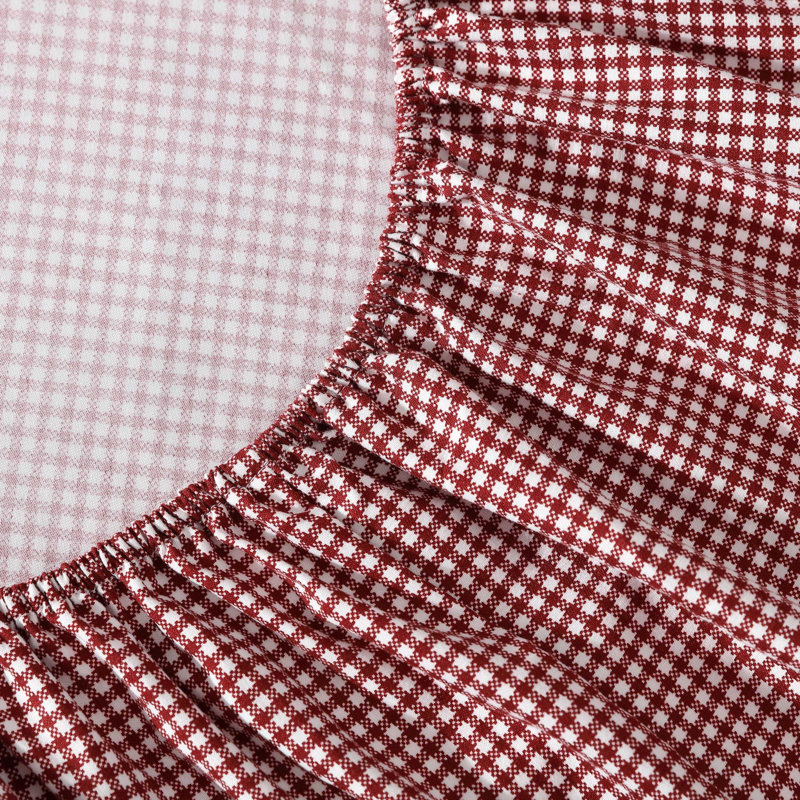 Nautica Cozy Brushed Flannel Printed Sheet Sets, King Sheet Set with 2 Pillowcases, Red Plaid