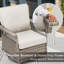 Chaise berçante d'extérieur pivotante