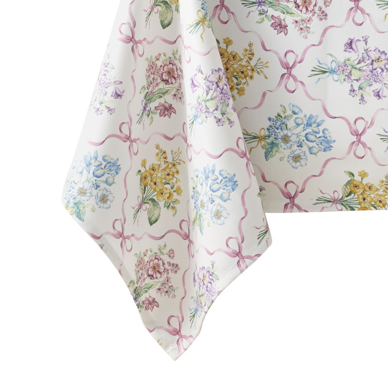 Lenox Bouquet Ribbon Tablecloth, 60"x102" Rectangle