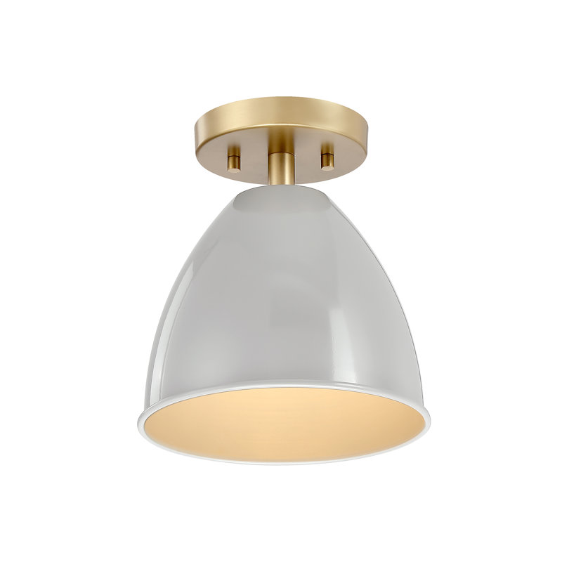 Joce Semi Flush Mount, Gray Sky