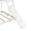 Twin over Queen House Bunk Bed with Climbing Nets and Climbing Ramp-1477213530