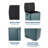 60L Dual Compartment Recycling Bin, 16 Gal Stainless Steel Step Trash Can, Soft-Close Lid, Rectangular Shape