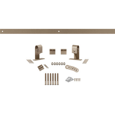 Premium J-Top Mount Standard Single Barn Door Hardware Kit