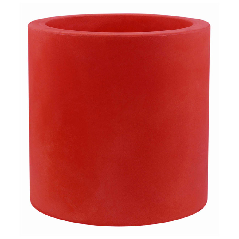 Pot à fleurs en résine Cilindro, Acier, H 16,25 po x l 15,75 po x P 15,75 po