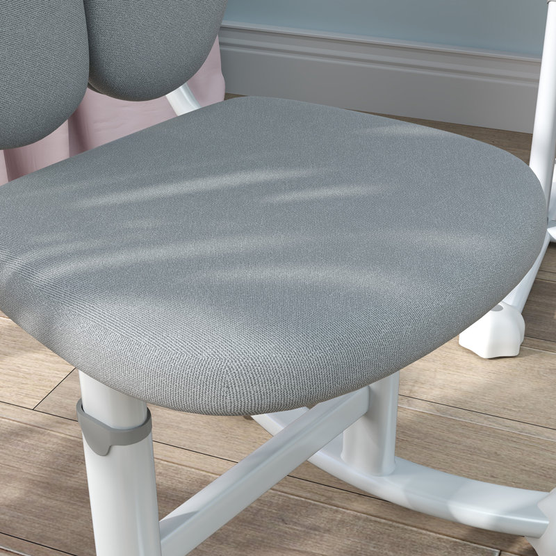 Ensemble de bureau et de chaise à hauteur réglable pour enfants avec support de lecture, Gris