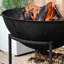 Round Cast Iron Wood Burning Fire Pit-905269479