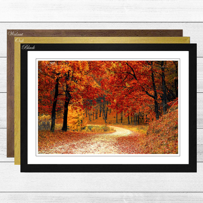 Single Picture Frame Print, Walnut