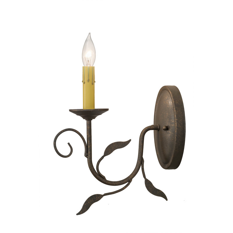 Bordeaux 1 - Light Candle Wall Light, Gilded Tobacco