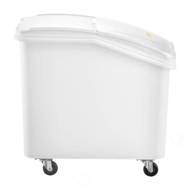 Bac à ingrédients 21 gallons avec cuillère 400 gallons avec couvercle coulissant pour rangement commercial pour la cuisine
