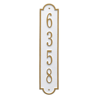 Richmond 1-Line Wall Address Plaque