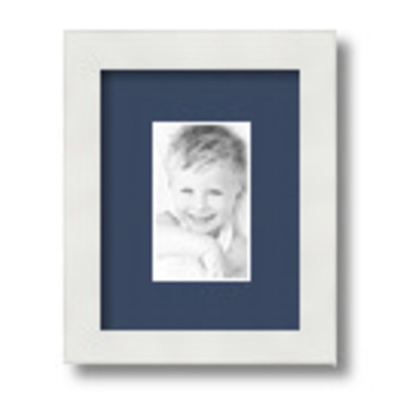 Matte Picture Frame with Mat, Midnight Blue