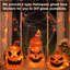Décorations d'automne pour la maison, ensemble de 3 citrouilles en verre