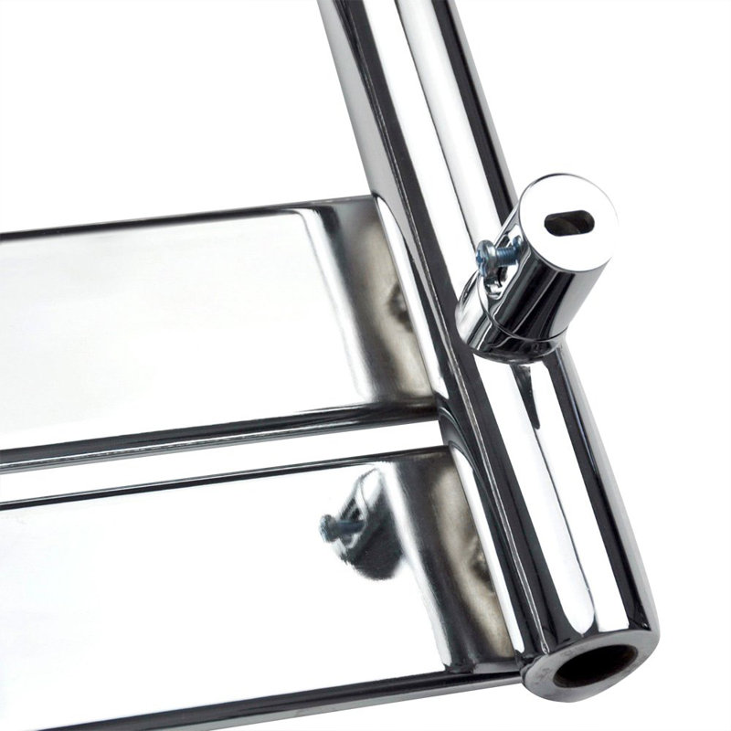 Burson Flat Panel Towel Rail Heated Towel Rails, 160cm H x 45cm W x 6.2cm D, Chrome